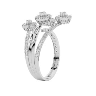 Quad Circle Design Diamond Ring