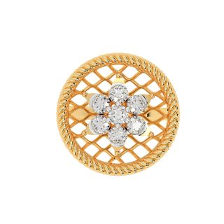 Basket Design Cocktail Diamond Ring