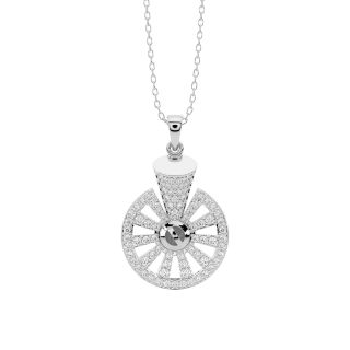 Hermon Round Diamond Office Wear Pendant