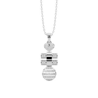 Tamar Round Diamond Office Wear Pendant