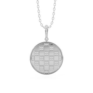 The Check Deck Diamond Pendant