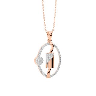 Kristian Round Diamond Office Wear Pendant