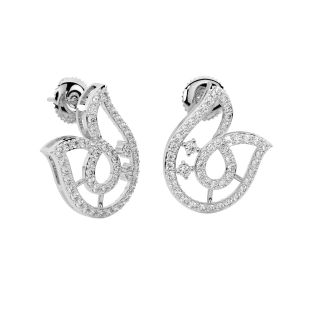 Aki Round Diamond Stud Earrings