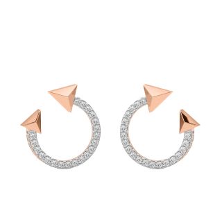 Elegant Arrow Diamond Earrings