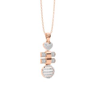 Tamar Round Diamond Office Wear Pendant