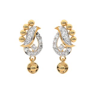 Antonio Round Diamond Stud Earrings