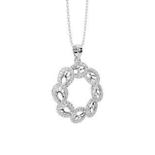 Eman Round Diamond Office Wear Pendant