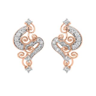 Designer Serpent Diamond Earrings
