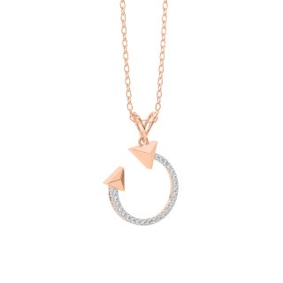 Elegant Arrow Diamond Pendant