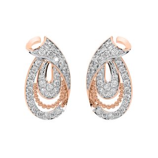 Stable Style Gold Diamond Earrings