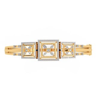 Tri Square Diamond Bracelet