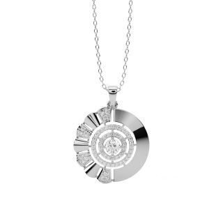 Audora Round Diamond Pendant