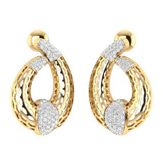 Ninon Round Diamond Stud Earrings