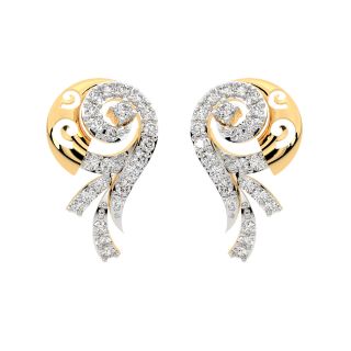 Felix Round Diamond Stud Earrings