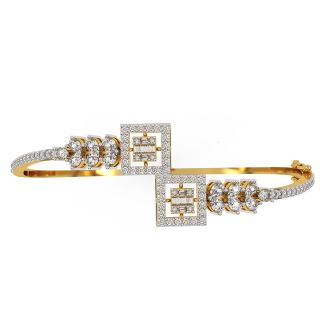 Twin Square Diamond Bracelet