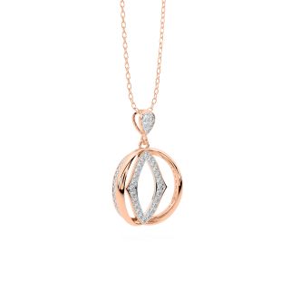 Subtle Sign Diamond Pendant