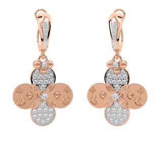 Floral Fyre Diamond Earrings