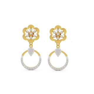 Stylish Dangler Diamond Earrings
