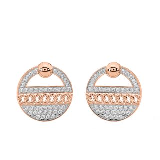 Stylish Orbit Diamond Earrings