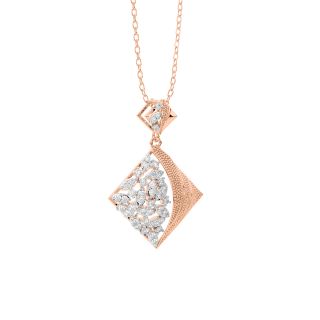 All Square Diamond Pendant