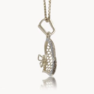 Butterfly Heart Diamond Pendant