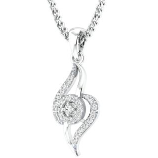 Brielle Round Diamond Office Wear Pendant