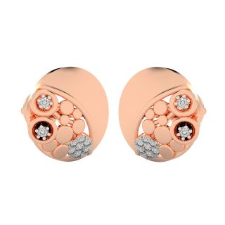 Oval Design Stud Earrings