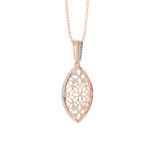 Sea Shell Gold Diamond Pendant