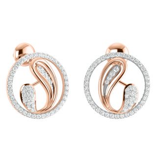 The Erin Round Diamond Stud Earrings