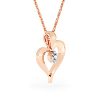 Fondness Heart Shaped Diamond Pendant