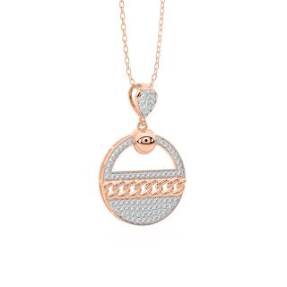 Stylish Orbit Diamond Pendant