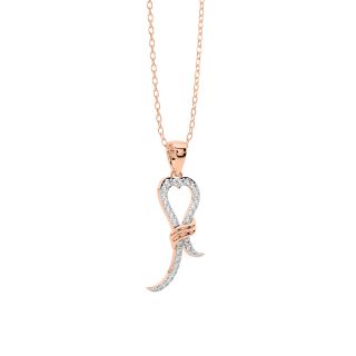 Thread Knot Diamond Pendant