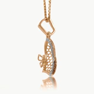 Butterfly Heart Diamond Pendant