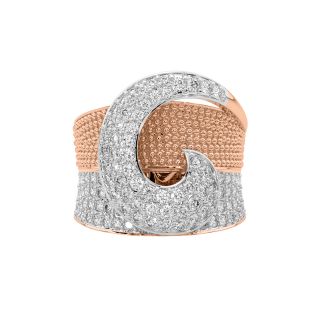 Blazing Blossom Gold Diamond Ring