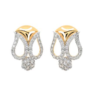 Jason Round Diamond Stud Earrings