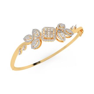 Petal Design Diamond Bracelet