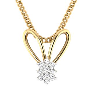 Millie Round Diamond Office Wear Pendant