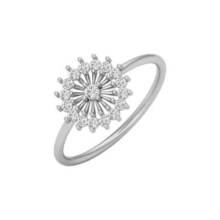 Charm Floral Cocktail Diamond Ring