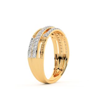 Contemporary Diamond Ring For Men
