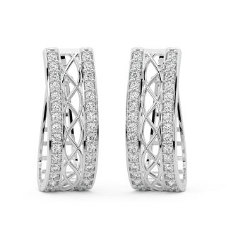 Alana Round Diamond Bali Earrings