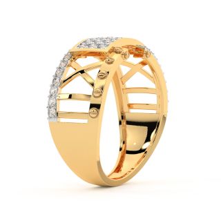 Jali Design Engagement  Ring For Men
