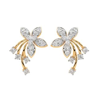 Kristin Round Diamond Stud Earrings