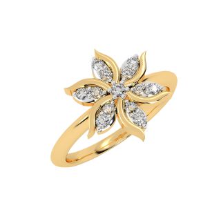 Spin The Flower Diamond Ring