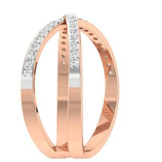 Gold Interlinked Diamond Ring