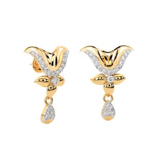 Koren Round Diamond Stud Earrings