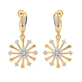 Adair Round Diamond Earrings