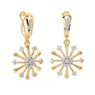 Adair Round Diamond Earrings