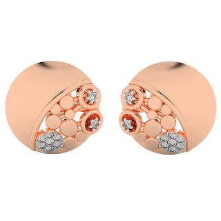 Oval Design Stud Earrings