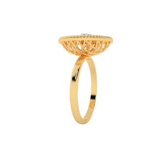 Basket Design Cocktail Diamond Ring