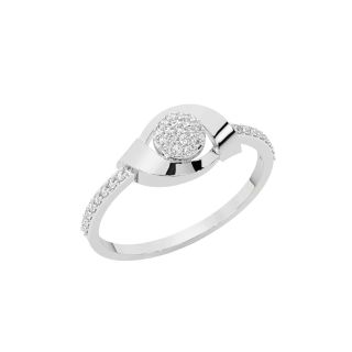 Alanna Round Diamond Dainty Ring